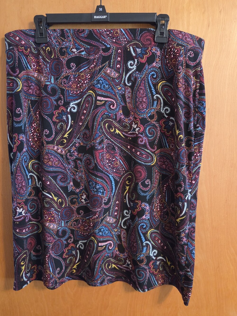 Jaclyn Smith Collection Paisley Print Midi Skirt